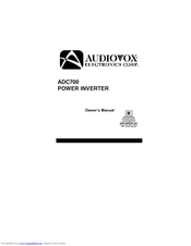 Audiovox 1286492 Owner's Manual
