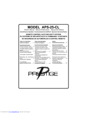 Audiovox Prestige APS-25-CL Owner's Manual