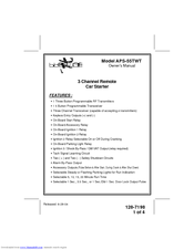 Audiovox Prestige APS-55TWT Owner's Manual