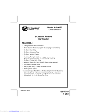 Audiovox AS-9050 Owner's Manual