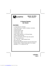 Audiovox AS-9055 Owner's Manual