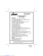 Audiovox Pursuit PRO-9275 Owner's Manual