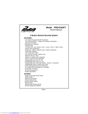 Audiovox Pursuit PRO-9342FT3 Owner's Manual