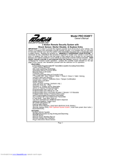 Audiovox Pursuit PRO 9549FT Owner's Manual