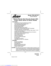 Audiovox Pursuit PRO-9675FT Owner's Manual