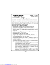 Audiovox PS-130I Owner's Manual