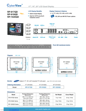 Austin Hughes Electronics CyberView RP-919QD Specifications