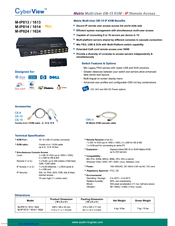 Austin Hughes Electronics CyberView M-IP1614 Specifications