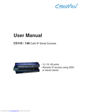 Austin Hughes Electronics Cyberview CS-116 User Manual