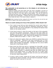 Auvi HT50 Frequently Asked Questions
