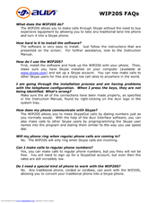 Auvi WIP20S Frequently Asked Questions