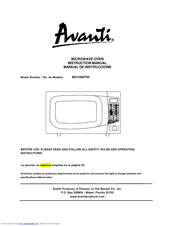 Avanti MO1040TW Instruction Manual