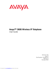Avaya 3606 User Manual