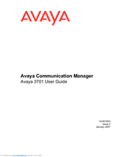 Avaya 3701 User Manual