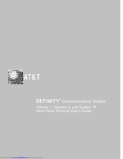 AT&T Definity Generic 3 User Manual