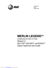 AT&T MERLIN LEGEND Release 2.0 MLX-28D User Manual