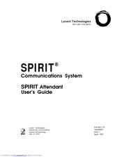 Lucent Technologies SPIRIT Attendant User Manual