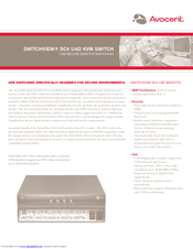 Avocent SwitchView SC4 UAD Specifications