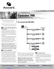 Avocent Cyclades PM20i-16A Quick Installation Manual