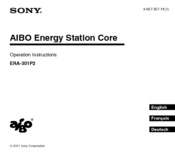 Sony AIBO ERA-301P2 Operation Instructions Manual