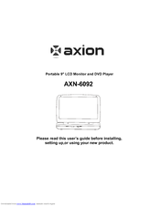 Axion AXN-6092 User Manual
