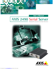 Axis 2490 User Manual