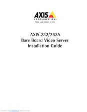 Axis 282A Installation Manual