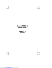 BTC PCD 3100 Quick Manual