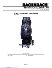 Bacharach Ultra MAC 2000 Series Technical Bulletin
