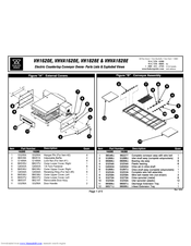 Bakers Pride VH-1620-E2 Parts List