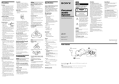 Sony ZS-X1 - Cd Boombox Operating Instructions
