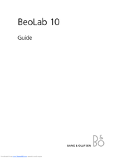 Bang & Olufsen BeoLab 10 Manual