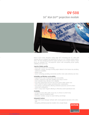 Barco OV-508 Specifications