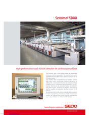 Barco Sedomat 5800 Specifications