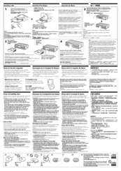 Sony CDX-T68X - Mobile Cd Changer Operating Instructions