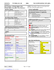 Bazooka PTS20-34041 Installation Instructions Manual