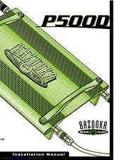 Bazooka P500D Installation Manual