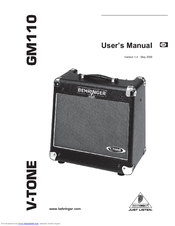 Behringer V-Tone GM110 User Manual