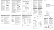 Sony XM-2002GTW - Stereo Amplifier Operating Instructions