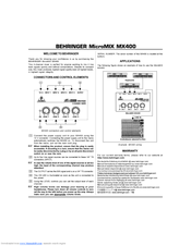 behringer mx400 schematic