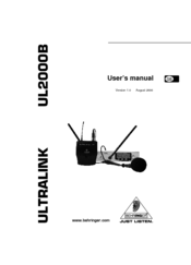 Behringer ULTRALINK UL2000B User Manual