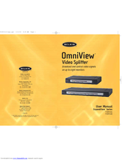 Belkin OmniView F1DV108 User Manual