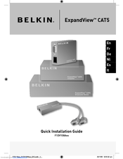 Belkin EXPANDVIEW CAT5 Quick Installation Manual