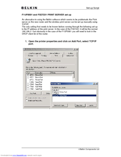 Belkin F1UP0001 Wireless Print Server Specifications And Datasheet