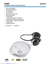Sony D-E350 PSYC CD Walkman 