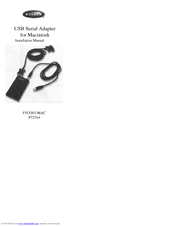 Belkin F5U003-MAC Installation Manual