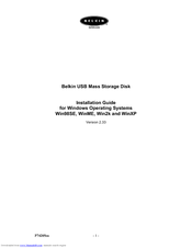 Belkin F5U026ea128MB Installation Manual
