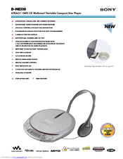 Sony D-NE510 ATRAC  Guide Specifications
