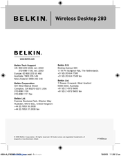 Belkin Wireless Desktop 280 User Manual