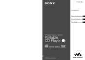 Sony D-NF421 - Portable Cd Player Manual De Instrucciones